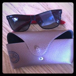 Red and black Ray-Ban Sunglasses
